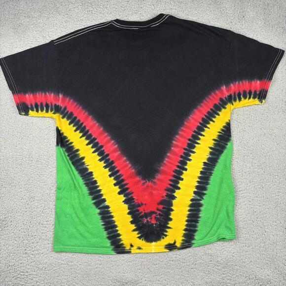 Bob Marley And The Wailers T-Shirt Men’s XL Tie Dye Rasta Peter Tosh Y2K - Picture 8 of 8